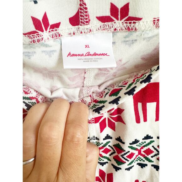 Men's Hanna Andersson XL Classic Print Christmas Pajama Pants - Picture 2 of 3